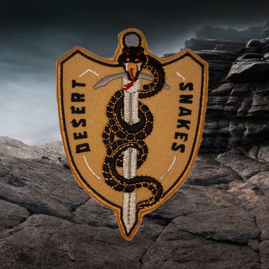 Sons Of War Team Desert Snakes embroidered patch.