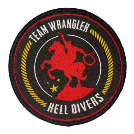 Hell Divers Team Wrangler velcro patch.