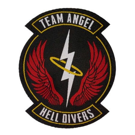 Hell Divers Team Angel velcro patch.