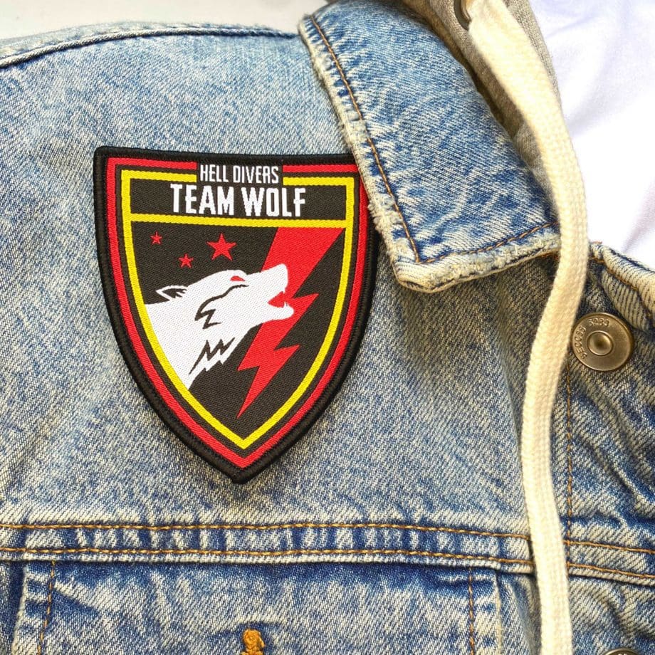Hell Divers Team Wolf Velcro Patch